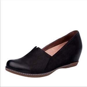 Dansko Liliana Black Size 37 7.5 8 Wedge